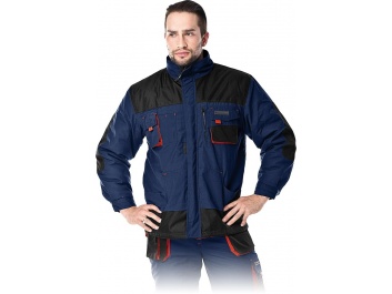 PROTECTIVE INSULATED JACKET - zils-melns-sarkans
